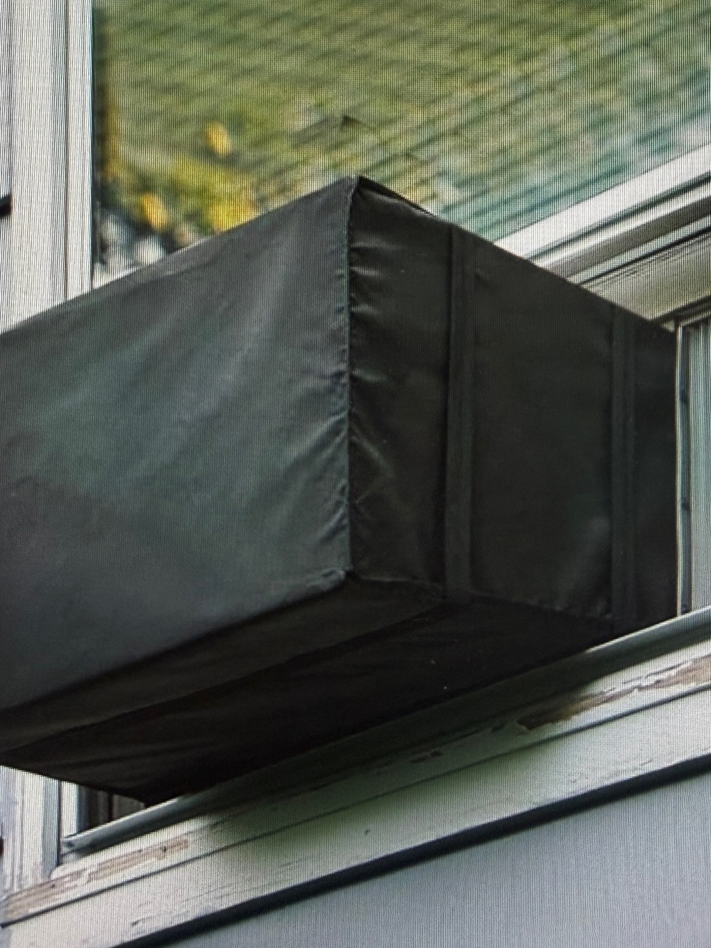 Black Outdoor Air Conditioner Cover 25.5 x 20.5 x 18H